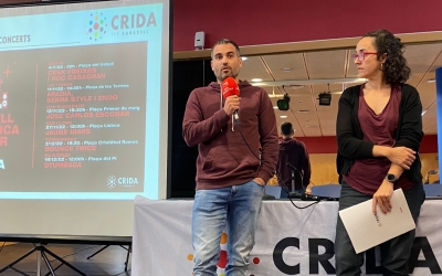 Oriol Rifer i Anna Lara a la roda de premsa | Helena Molist